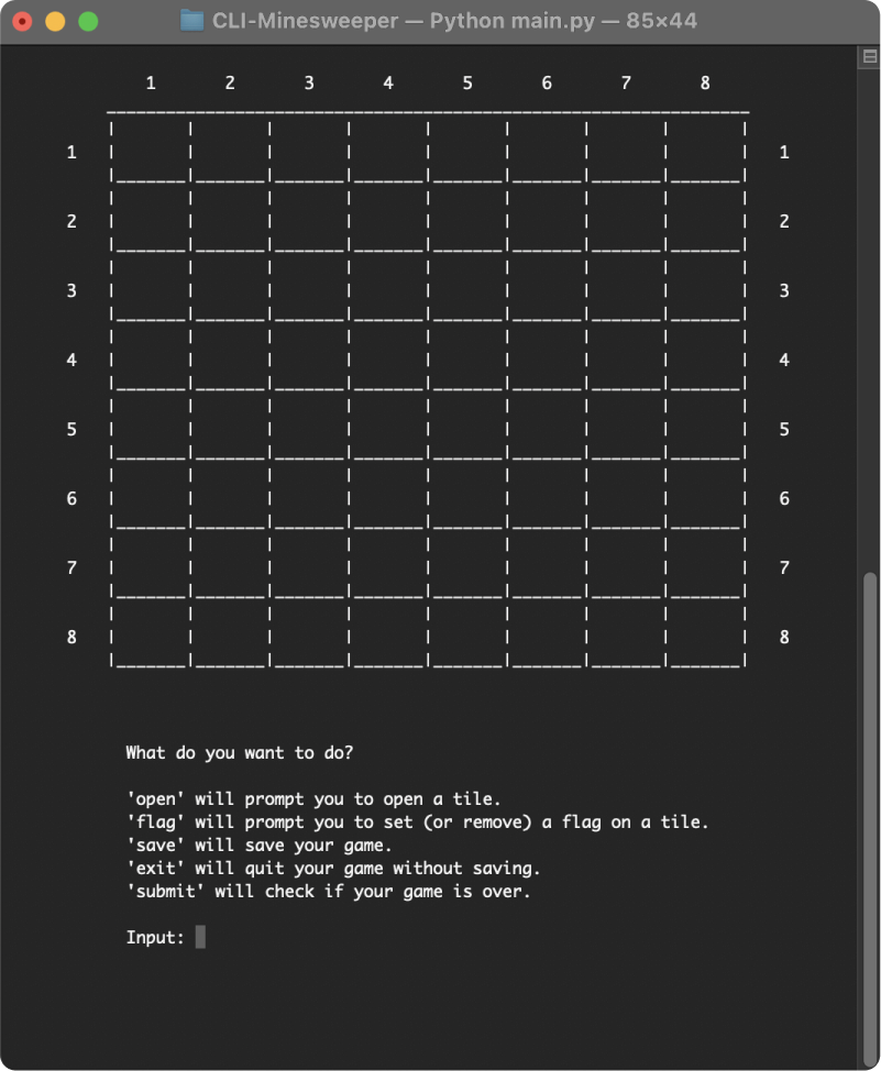 Minesweeper CLI