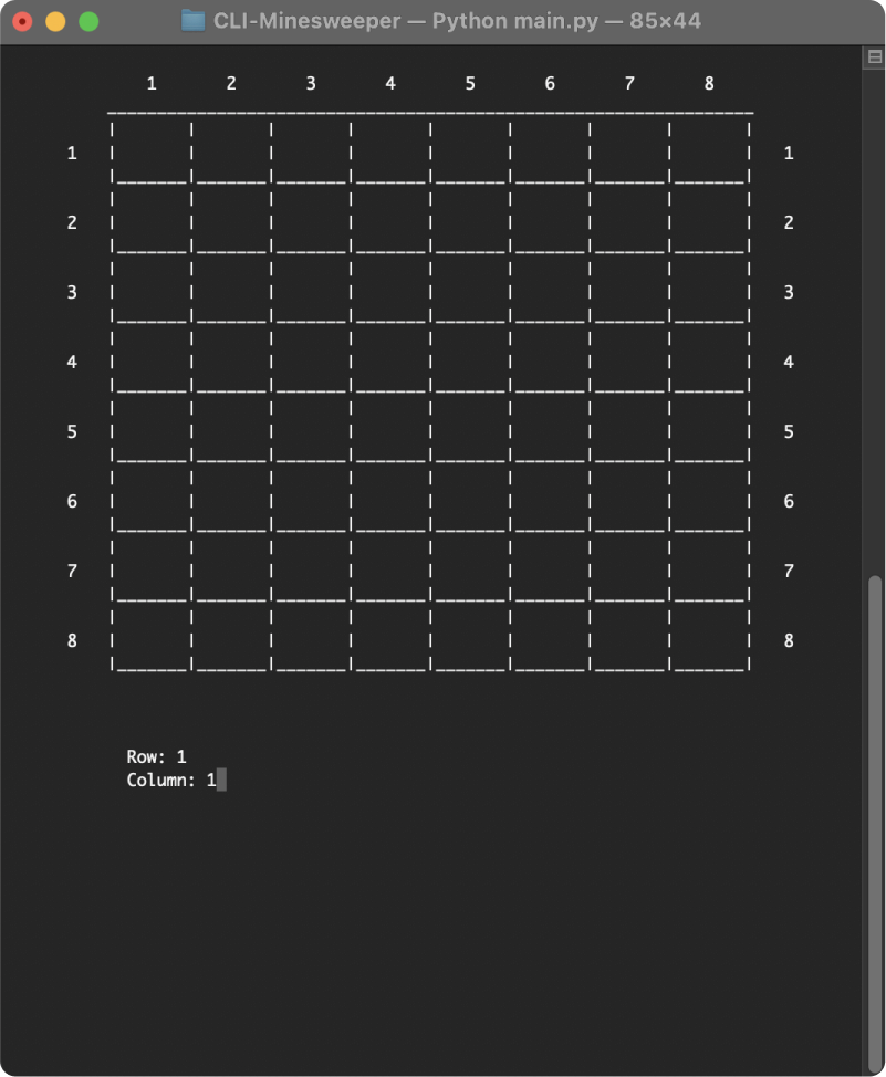 Minesweeper CLI