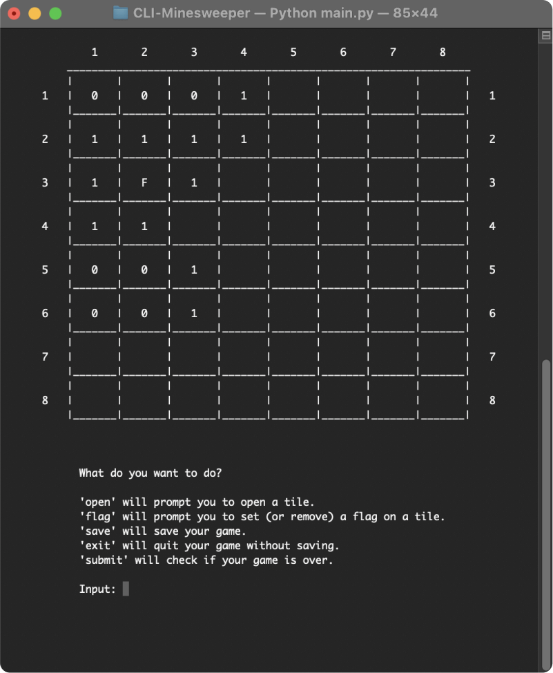 Minesweeper CLI